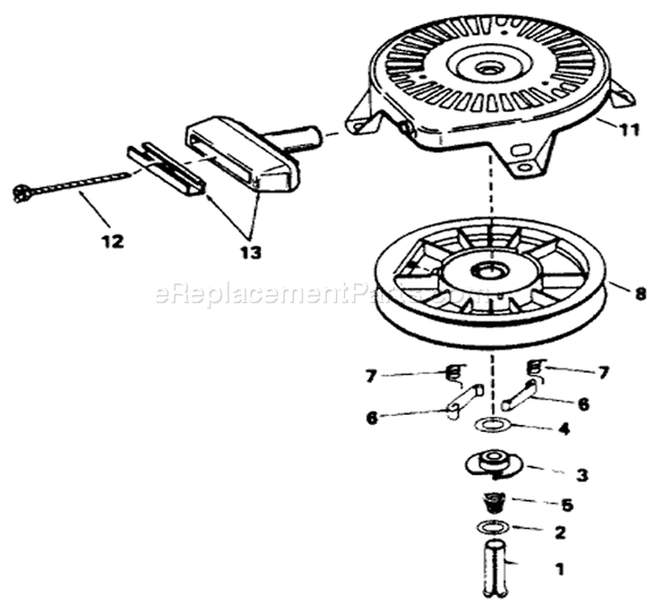 Page B Diagram and Parts List for 9447-1  Briggs and Stratton Generator